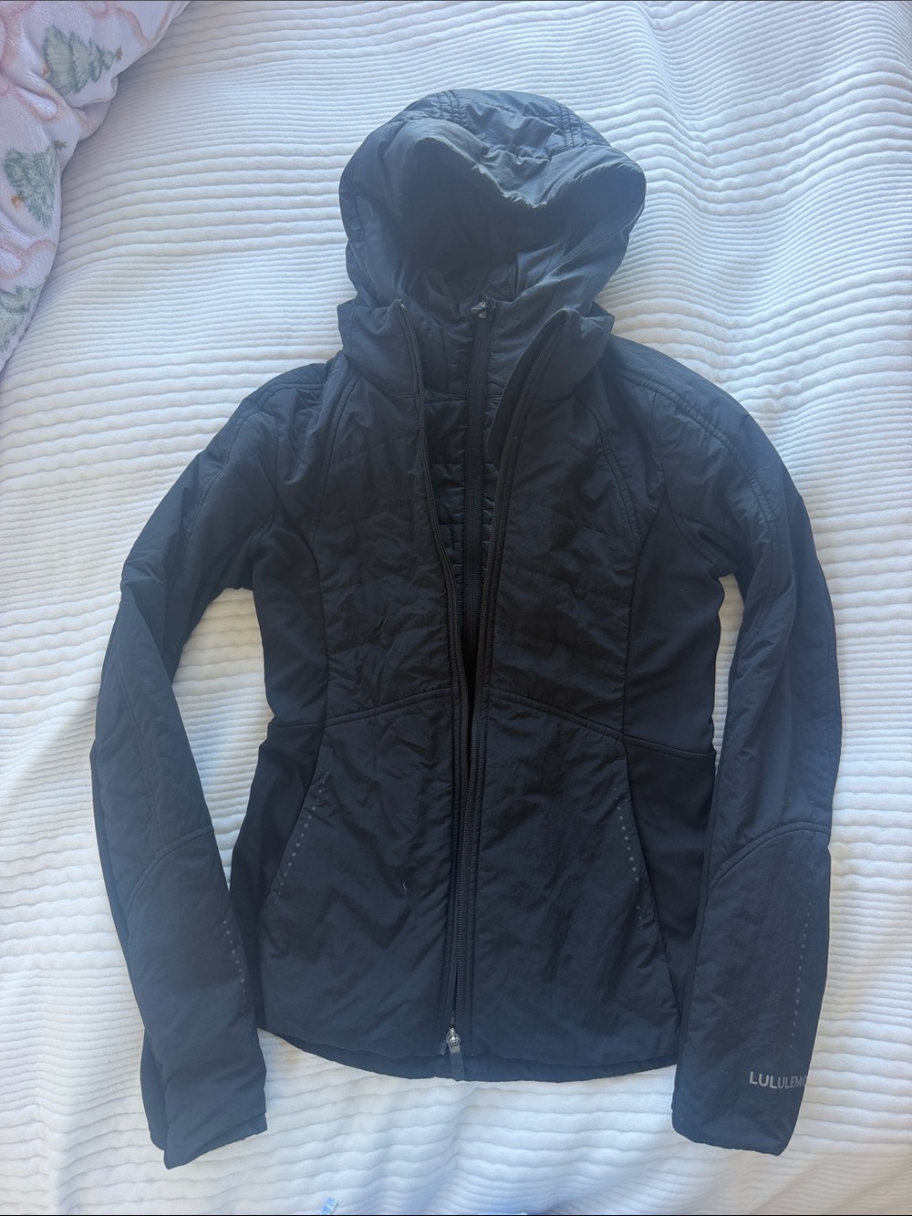 lululemon athletica Black Hooded Utility Jacket